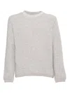 K-way Eround Wool Fleece Sweater In Grey