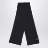 K-way Etienne Black Wool Scarf In Black