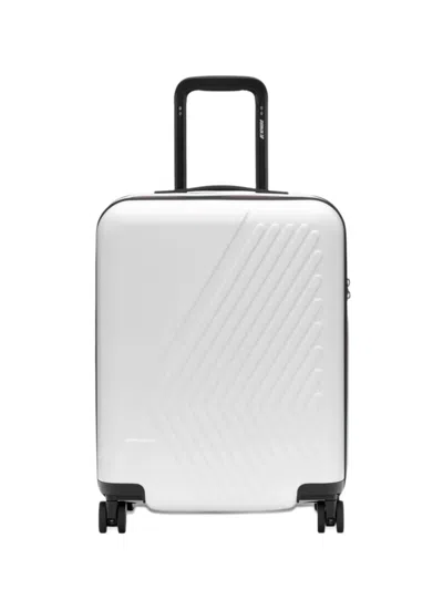K-way Eudoxie Logo Luggage In White