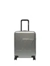 K-way Eudoxie Striped Suitcase In Gray