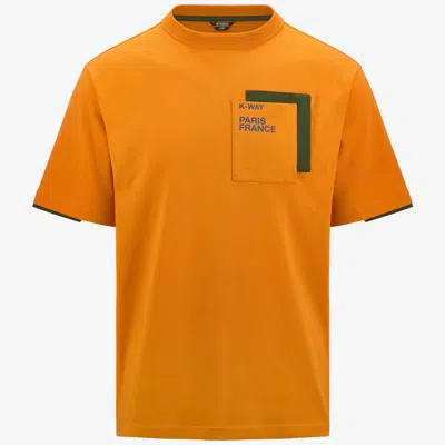 K-way Fantome Contrast Pockets In Orange