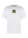 K-way Fantome Cotton Crew-neck T-shirt In White