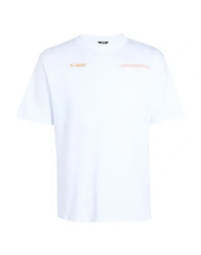 K-way Fantome Lettering - Pocket Man T-shirt White Size Xl Cotton