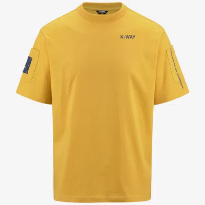K-way Fantome Sleeve Pocket In Yellow