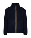 K-way Giubbino Pascal Sherpa Polar Double Blue Depth In Black