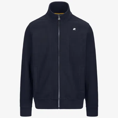 K-way Jacket Men Color Blue In Multi
