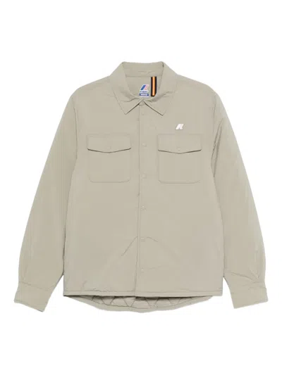 K-way Flap-pocket Shirt In Gray