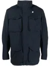 K-way Flap-pockets Lightweight Jacket In Blue