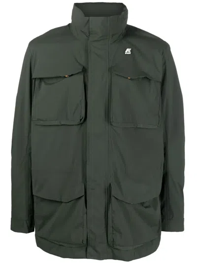 K-way Flap-pockets Lightweight Jacket In Green