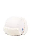 K-way Fleece-trimmed Trapper Hat In White