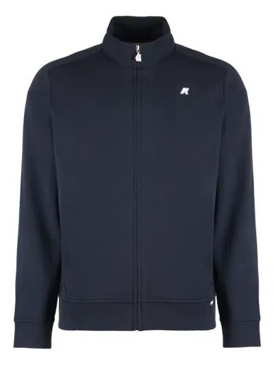 K-WAY FULL-ZIP LOGO-PATCH SWEATSHIRT
