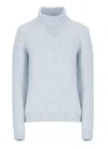 K-way Fuzzy Sweater In Light Blue