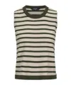 K-way Sleeveless Quilts In Rice Gray/green