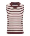 K-way Geri Sweater In Rice Gray/red