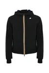 K-way K Way Jacko Bonded Short Jacket With Hood In Black