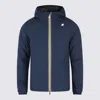 K-way Blue Jack St Warm Double Casual Jacket In Blue
