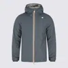 K-way Jack St Warm Reversible Hooded Zip-up Jacket In Gray