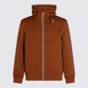K-way Relaxed Fit Hooded Jacket With Ribbed Cuffs And Hem In Orange