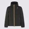 K-way Hooded Long Sleeve Down Jacket In Green