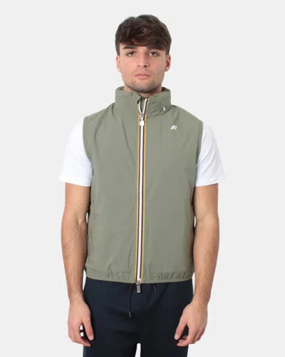 K-WAY GILET K WAY MOD. VALEN STRETCH DOT - V15 GREEN LICHEN
