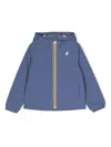 K-way Logo-print Hooded Raincoat In Light Blue