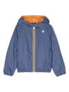 K-way Logo-print Hooded Raincoat In Blue