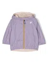 K-way Jake Reversible Hooded Jacket In Violet
