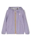 K-way Le Vrai Hooded Jacket In Violet