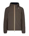 K-way Reversible Jack St Reversible Hot Man Head Reversible With Waterproof Design K6128vw B3a In Brown