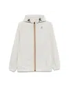K-way Le Vrai 3.0 Claude Hooded Nylon Jacket In White