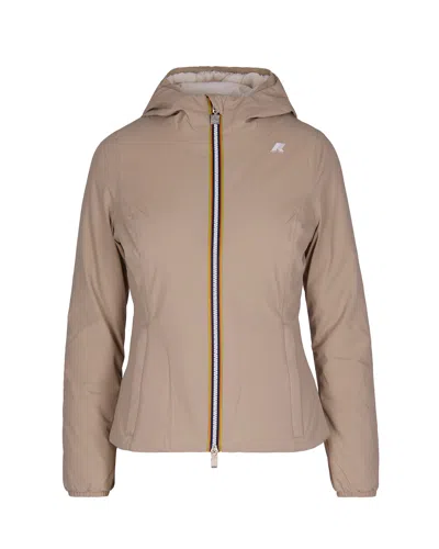 K-WAY GIUBBINO LILY ST WARM DOUBLE BEIGE/WHITE