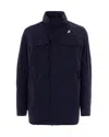 K-way Man Jacket Midnight Blue Size Xxl Recycled Polyamide In Multi