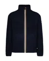 K-way Giubbino Pascal Sherpa Polar Double Blue Depth In Black