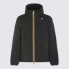 K-way Green Blue Jack St Thermo Double Down Jacket In Black