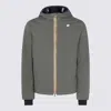 K-way Man Jacket Military Green Size Xxl Polyamide In Green