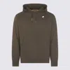 K-way Green Cotton Alban Heavy Fleece Sweatshirt In Brown
