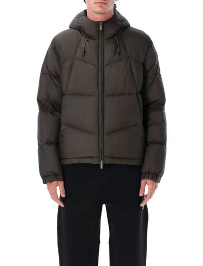 K-WAY GREEN HOODED PUFFER JACKET