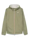 K-way Green 'jake Plus' Jacket With Logo In Green