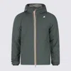 K-way Giacche Green Blackish-green Oak In Green
