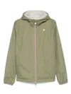 K-way Green 'jake Plus' Jacket With Logo In Green
