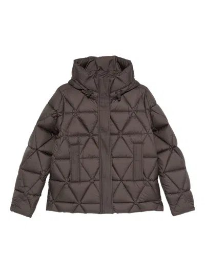 K-way Green 'lethille' Short Down Jacket K Way