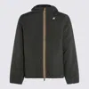 K-way Green Nylon Jack Plain Casual Jacket In Green