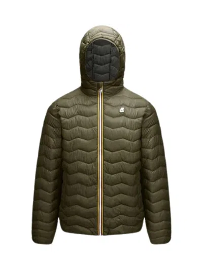 K-way Green Quilted Hooded Jacket