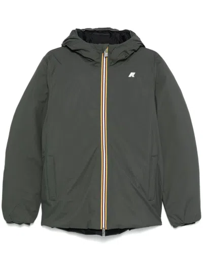 K-WAY GREEN REVERSIBLE JACK JACKET