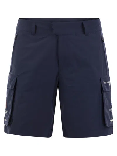 K-way Greges Orient Express - Cargo Bermuda Shorts In Navy