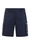 K-way K Way Greges Orient Express Cargo Bermuda Shorts In Navy