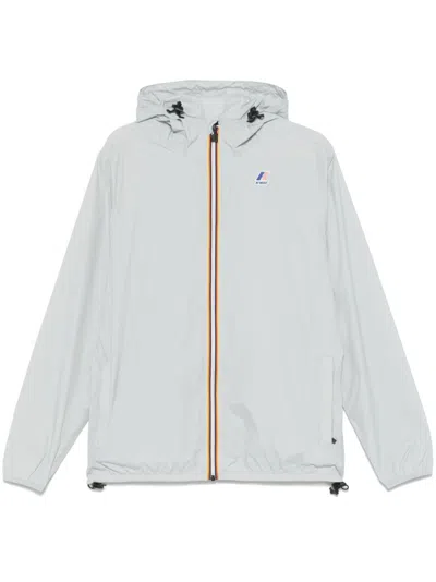 K-way Grey Le Vrai Claude Jacket In Blue