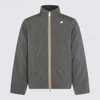 K-way Stylish Jacket With High Collar And Side Pockets In Gray