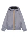 K-way P. Le Vrai 3.0 Claude Rain Jacket In Grigio/blu