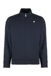 K-way Hayce Full Zip Cotton Hoodie In Blue